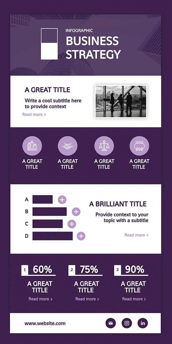 Interactive infographic templates genially